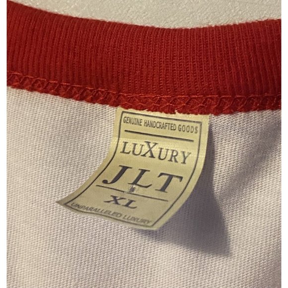 Unisex Santa Sleigh All Day Raglan T XL 22 In Armpit To Armpit Length 34 Inch - Picture 3 of 5